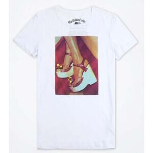 NWT Fiorucci Italian Premium Real Edition printed T-Shirt Size XS